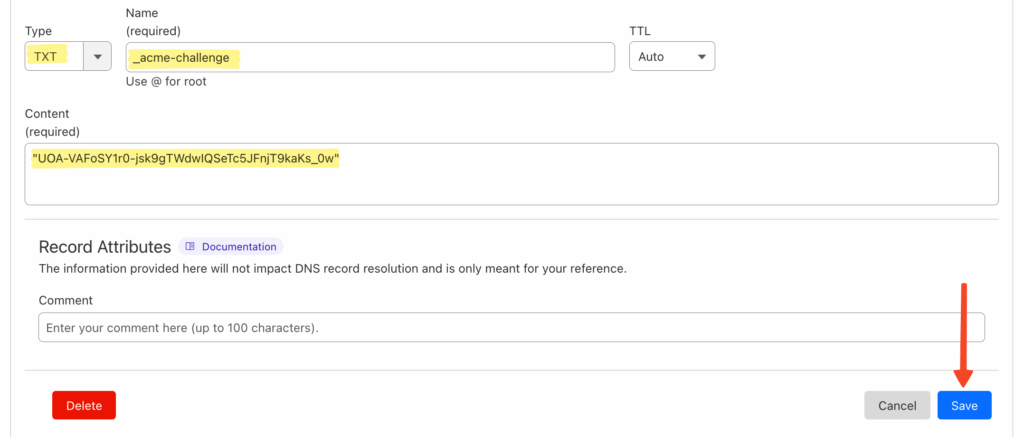 Setting cloudflare 5
