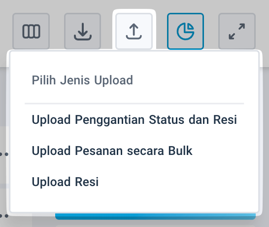 Pilihan upload data order