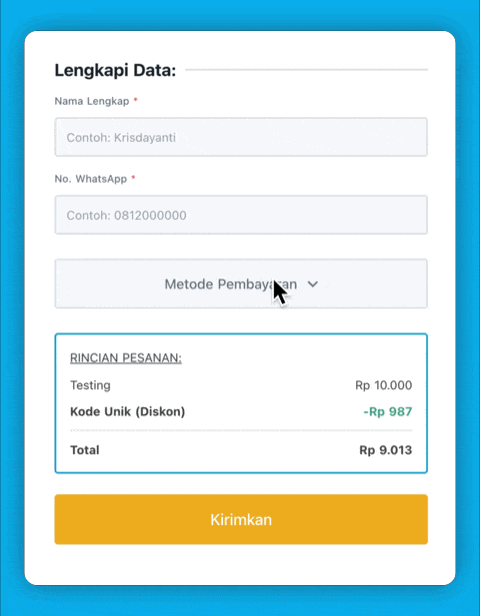 Collapsible Payment Method