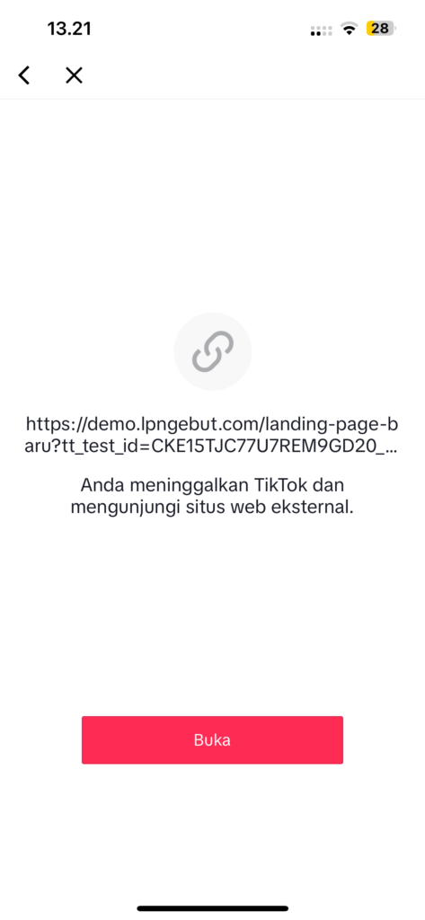 Testing Pixel Tiktok 11