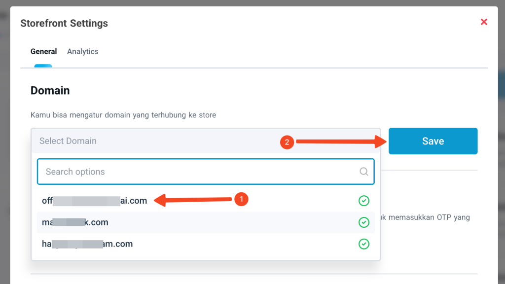 Update domain lms