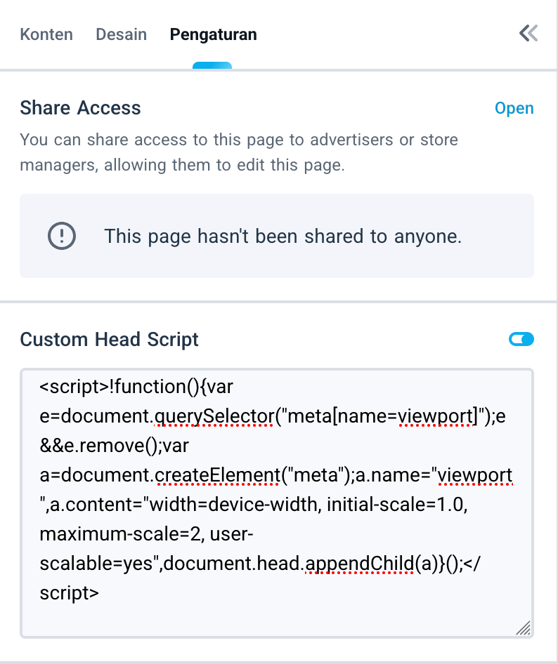 Zoom head script