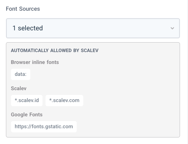 Panel Font Sources