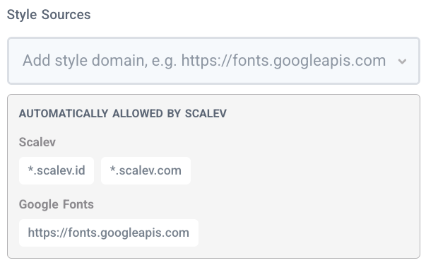 Panel Style Sources